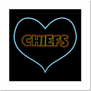 Chiefs Love Posters and Art